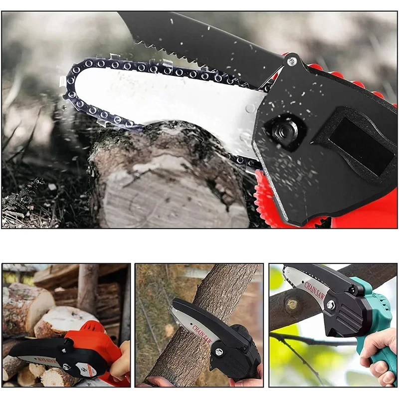 4/6Inch Electric Chainsaw Chain Guide Saws Blades 1/4LP Sharp Garden Tools Saw Parts Accessories Steel Mini Chainsaws Chain Set