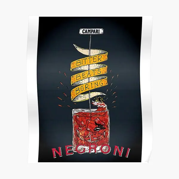 

Negroni плакат с коктейлями настенное украшение смешной винтажный Декор Искусство Современная роспись картина комната домашняя живопись без рамки