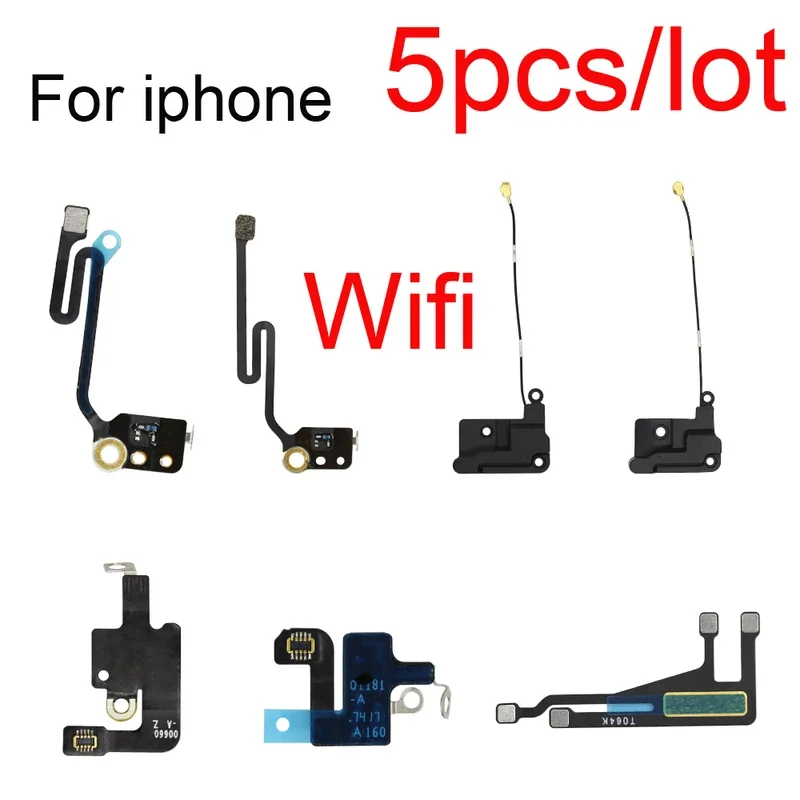 5 pcs/lot WiFi antenna signal flex for iPhone 5 5S 6 6s 7 8 4.7 