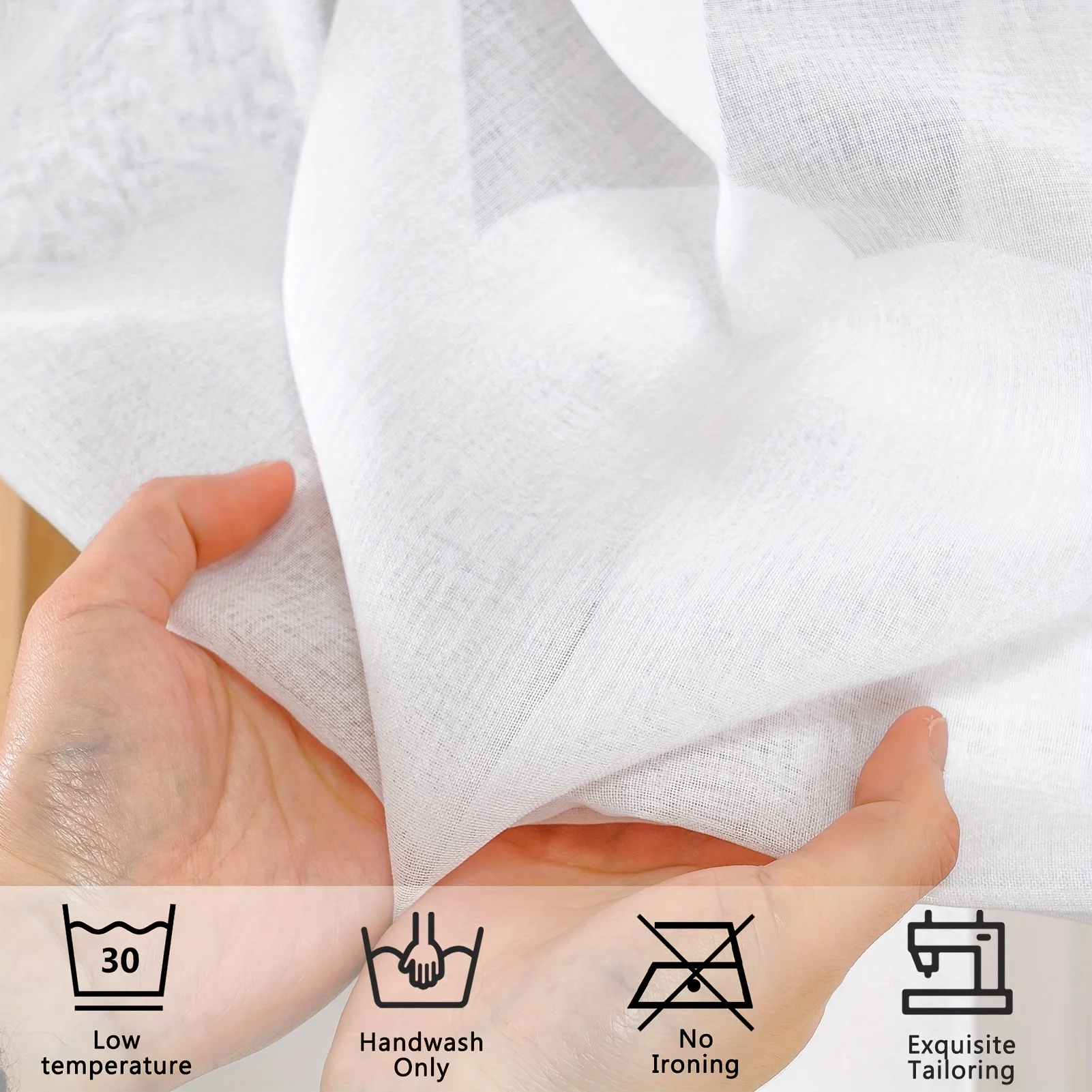 1 قطعة تول الأبيض الحديثة شير الستائر نافذة الستائر لغرفة المعيشة غرفة نوم الطعام ديكور شبه التعتيم خزانة Rideaux Voilage