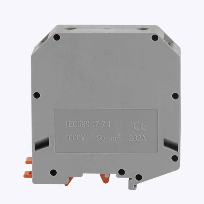 5pcs Terminal Block Rail Mount 1000V 232A Fit for Wire 95mm2 Fram Screw Type