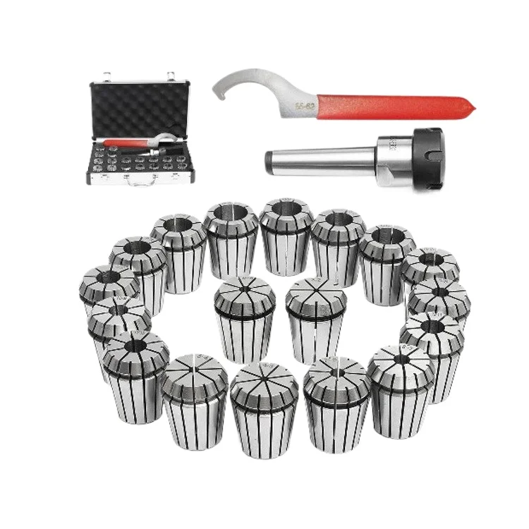

MT3-ER32-18pcs collet set, chuck set, wooden box set, plastic box.
