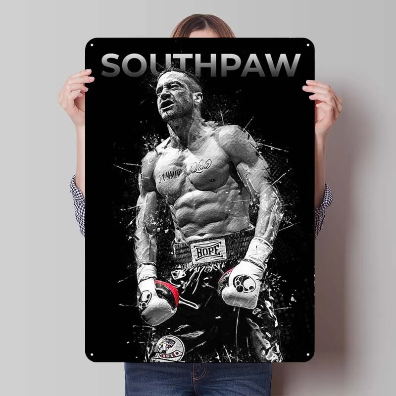Southpaw спортивный металлический плакат украшение для спальни Декор для гостиной мужские металлические жестяные вывески на заказ для настенного художественного украшения Wand Deko Southpaw спортивный металлический плакат украшение для спальни Декор для гостиной мужские металлические жестяные вывески на заказ для настенного художественного украшения Wand Deko