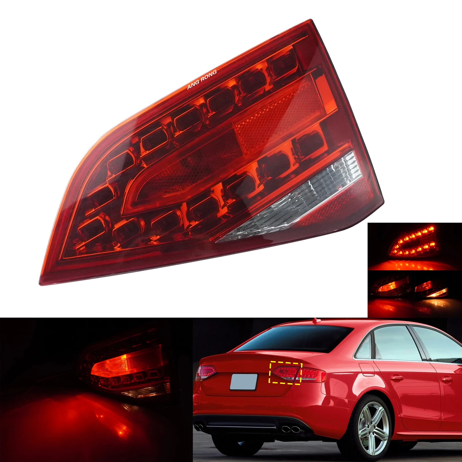 

Taillight Assembly For Audi A4 B8 Saloon 2009-2012 8K5945094K Right Side LED Rear Inner Brake Stop Tail Light