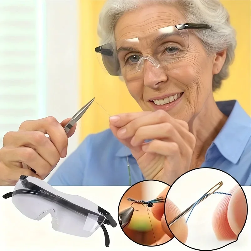 1Pc 300% Magnifying Glass, Frameless Large Lens Portable Handheld Magnifier for Reading Sewing Crafts Loupe