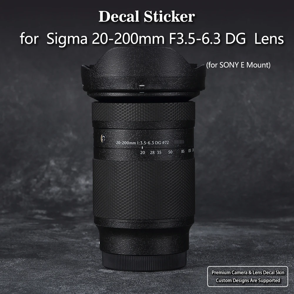 

Защитная пленка-наклейка (скин) для объектива Sigma 20-200mm F3.5-6.3 DG с байонетом Sony E