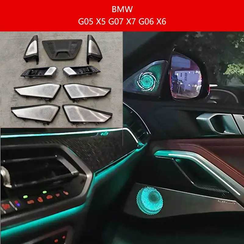

11 Colours LED Speaker Cover For BMW G05 G07 X5 X7 G06 X6 Midrange Tweeter HiFi Music Stereo Horn Ambient Light Decorate Refit