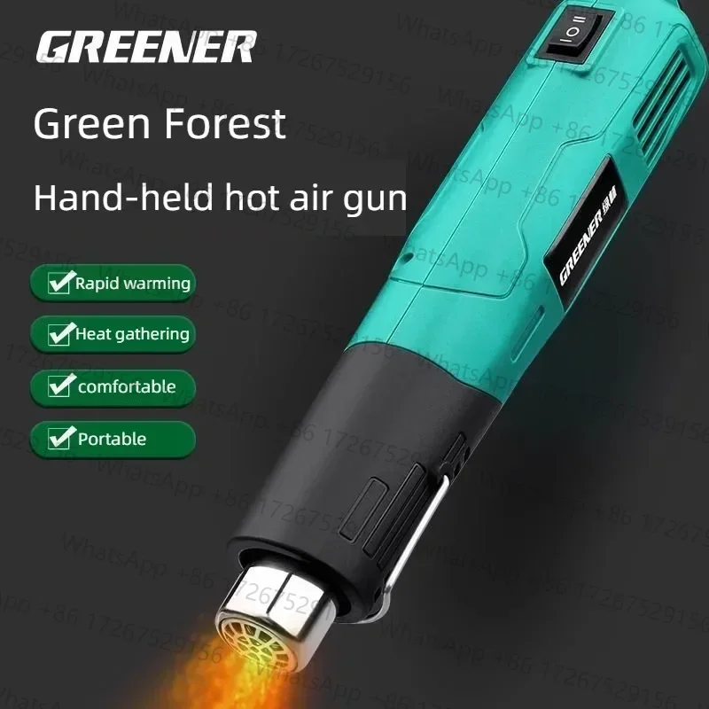 Industrial Hair Dryer Heat Gun, Hot Air Gun, Air Dryer for Soldering, Thermal Blower, Soldering Station, Shrink Wrapping Tools