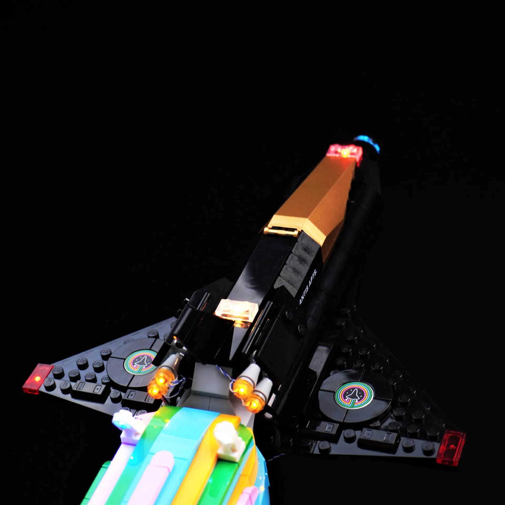 مجموعة إضاءة LED مناسبة لـ LEGO فوق القمر مع مكعبات بناء Pharrell Williams ICONS 10391 (مجموعة إضاءة LED فقط) #4