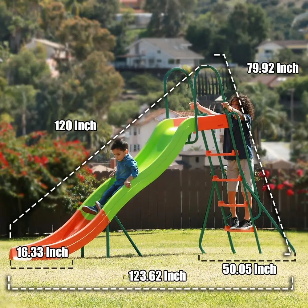 Play Set Kids Slide: 10 ft  Climber, Swingsets, Playground Jungle Gyms Kids Love – Above Ground Pool Slide