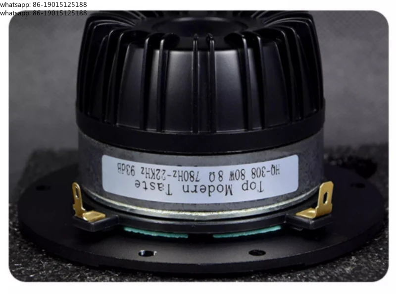 1PCS 4 Inch Fever HiFi Dome Tweeter 8 Ohm 80 Watt 28 Core Plum Blossom Panel Transparent Silk Film Home Speaker