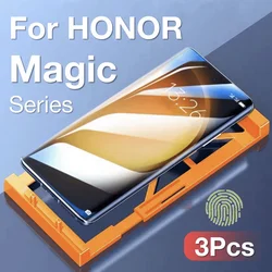 3 stks Voor HONOR Magic 6 5 4 3 2 Pro Magic6 Magic5 Magic4 Magic3 Magic2 Screen Protector met Kit, niet gehard glas