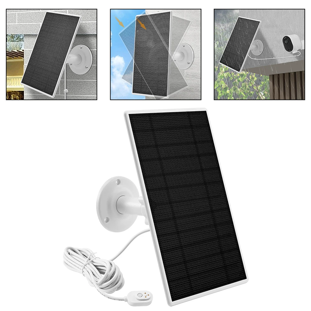 Eco Friendly Energy Solution IP66 Rated Solar Panel for Arlo Pro Cameras Comes Complete with a Robust Mounting Kit