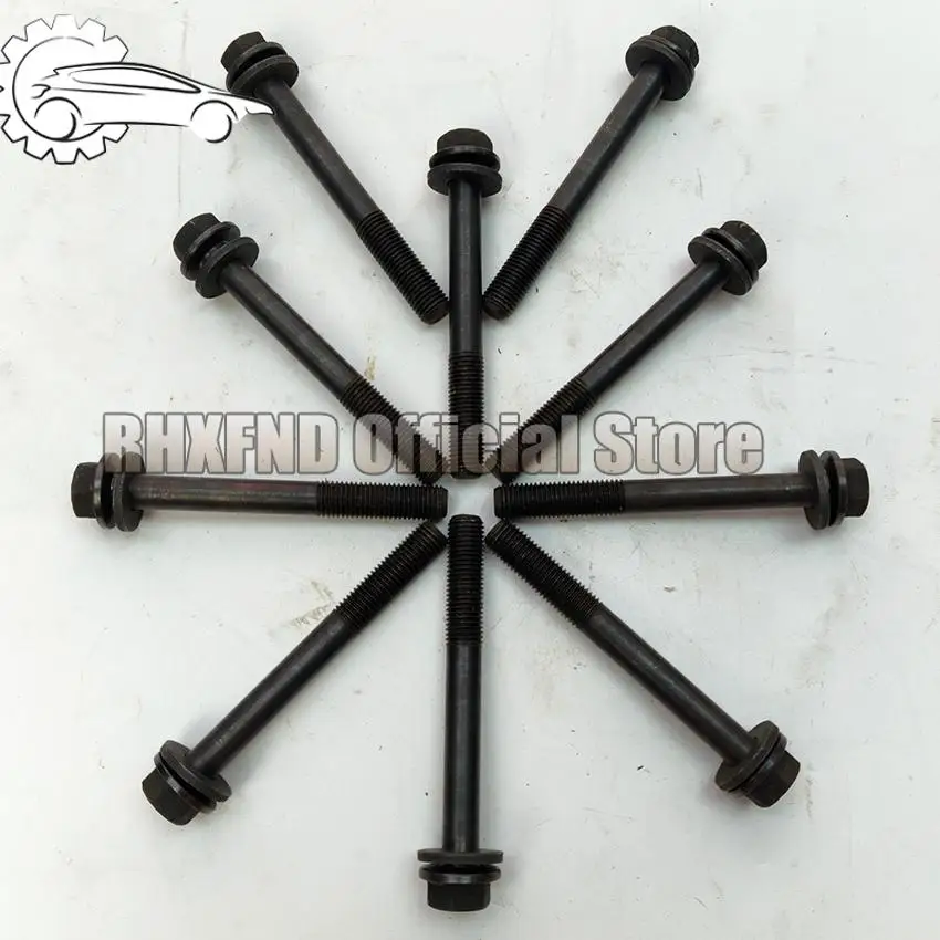 

Engine Cylinder Head Bolts Fit FOR Suzuki Sierra Maruti Carry F10A Motor 1.0L 09116-10116 0910310018 462-1000215-B