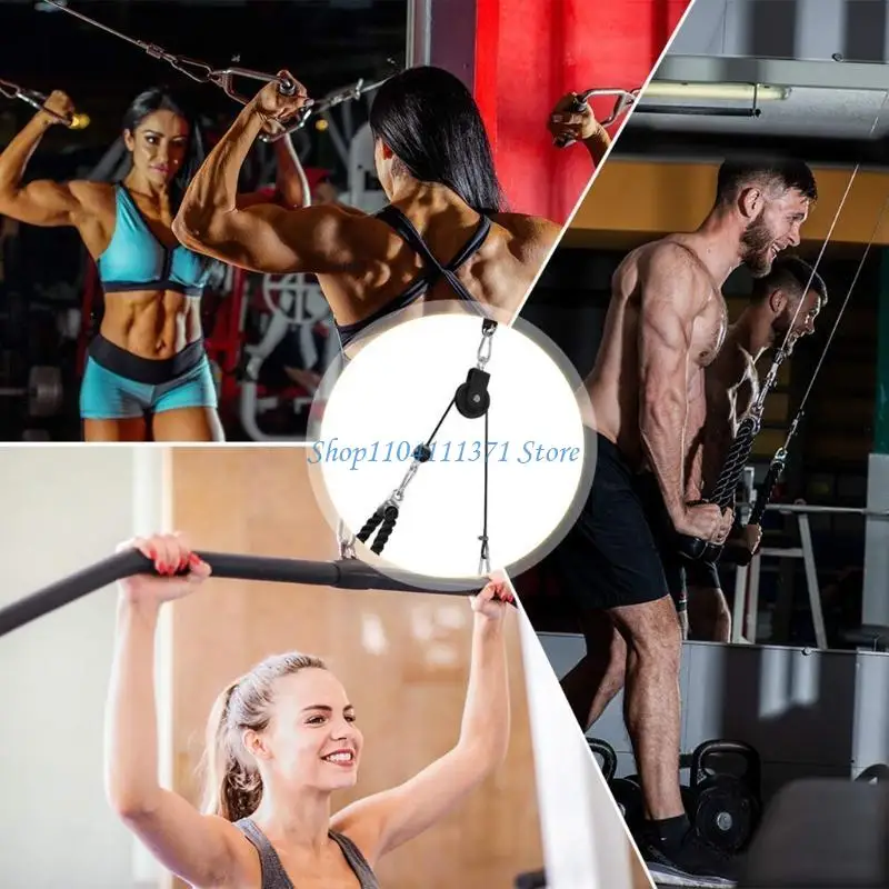 P9FC Cable Pulley 360 Degree Rotation Silent for Gym Equipment Clothesline Pulley System DIY Attachment Lifting Blocks
