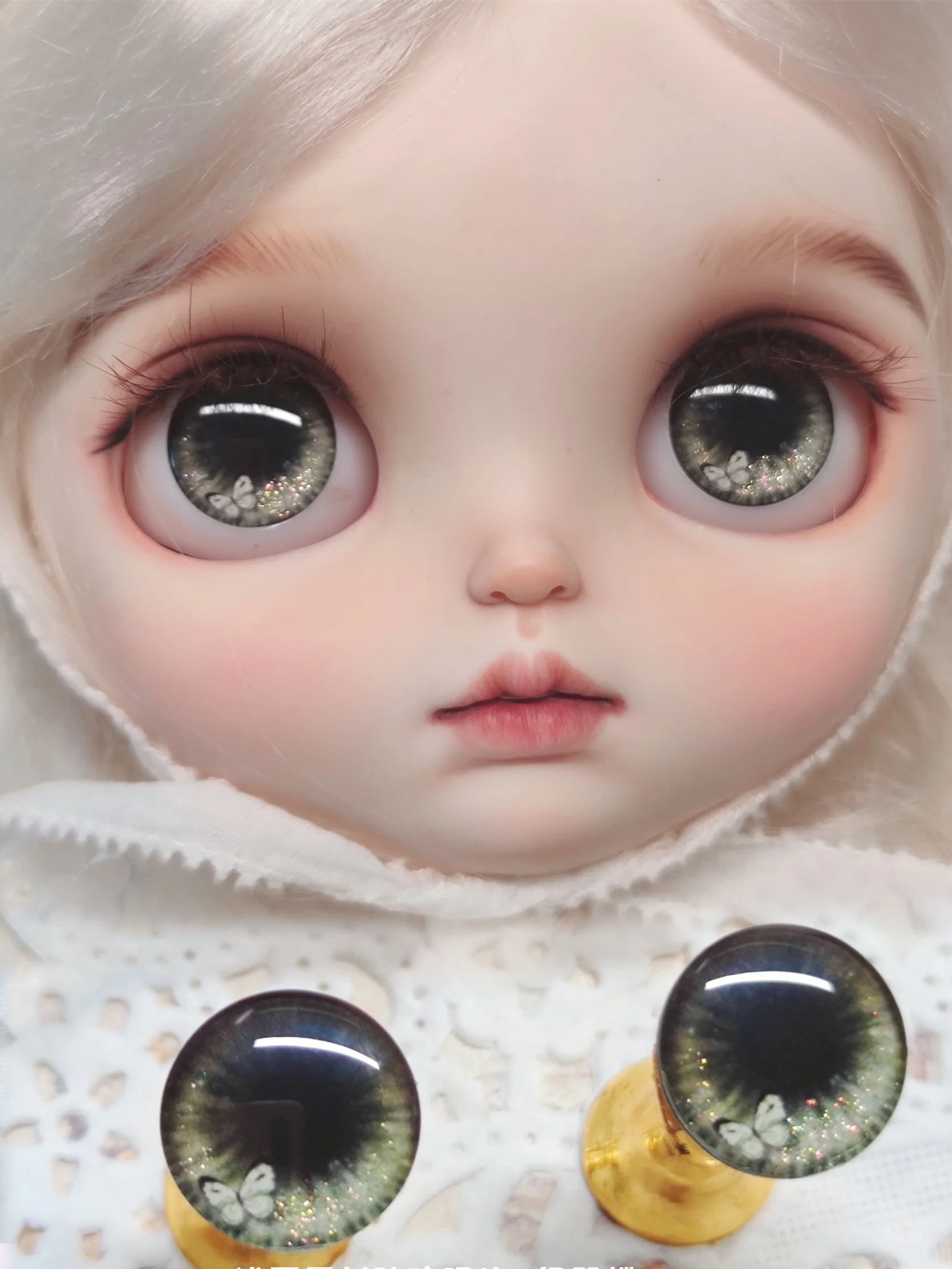 Olhos para brinquedos bjd blyth boneca acessórios borboleta olho bonito pedaço olhos para bonecas artesanato para bjd bonecas peças