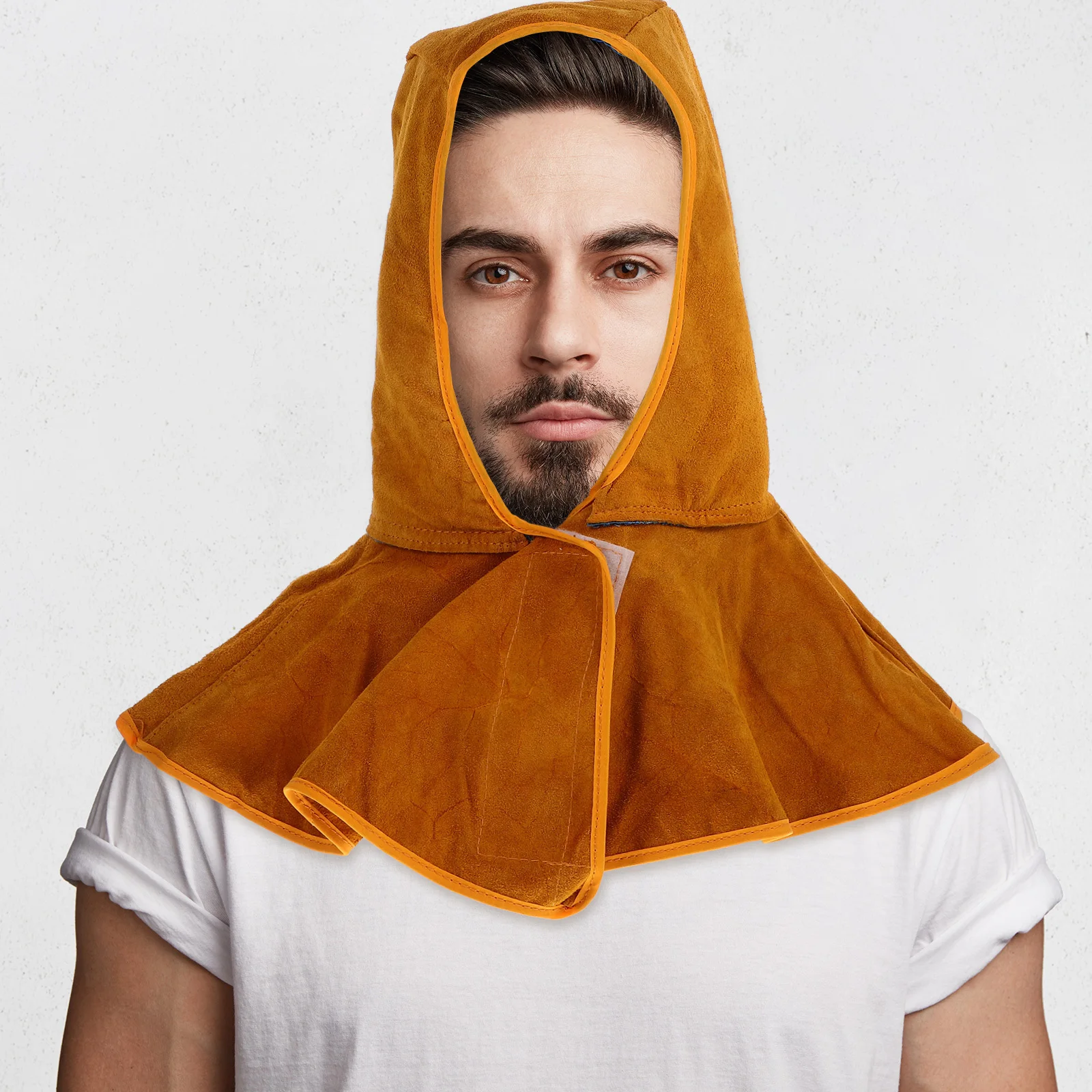 

Welding Hood Flame-Retardant Protective Cap Head Protection Adult Cowhide Welding Protection Men Women Welder Working Hat