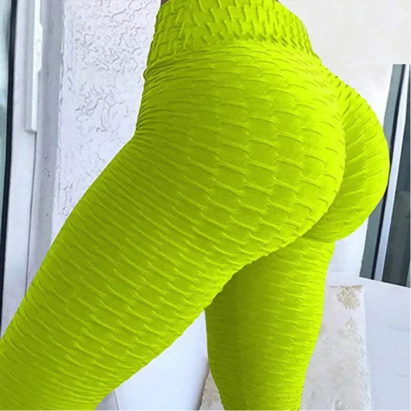 Women High Waisted Yoga Pants High Stretch Tight Pants Fashionable Hip Hugging Leggings Sport Women Fitness