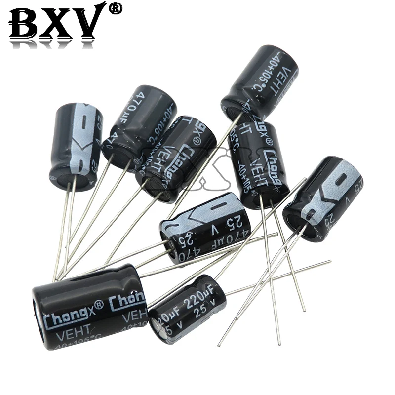 Electrolytic Capacitor 6.3V 16V 25V 35V 50V 63V 200V 400V 450V 10UF 22UF 47UF 100UF 220UF 330UF 470UF 1000UF 0.1UF 0.22UF