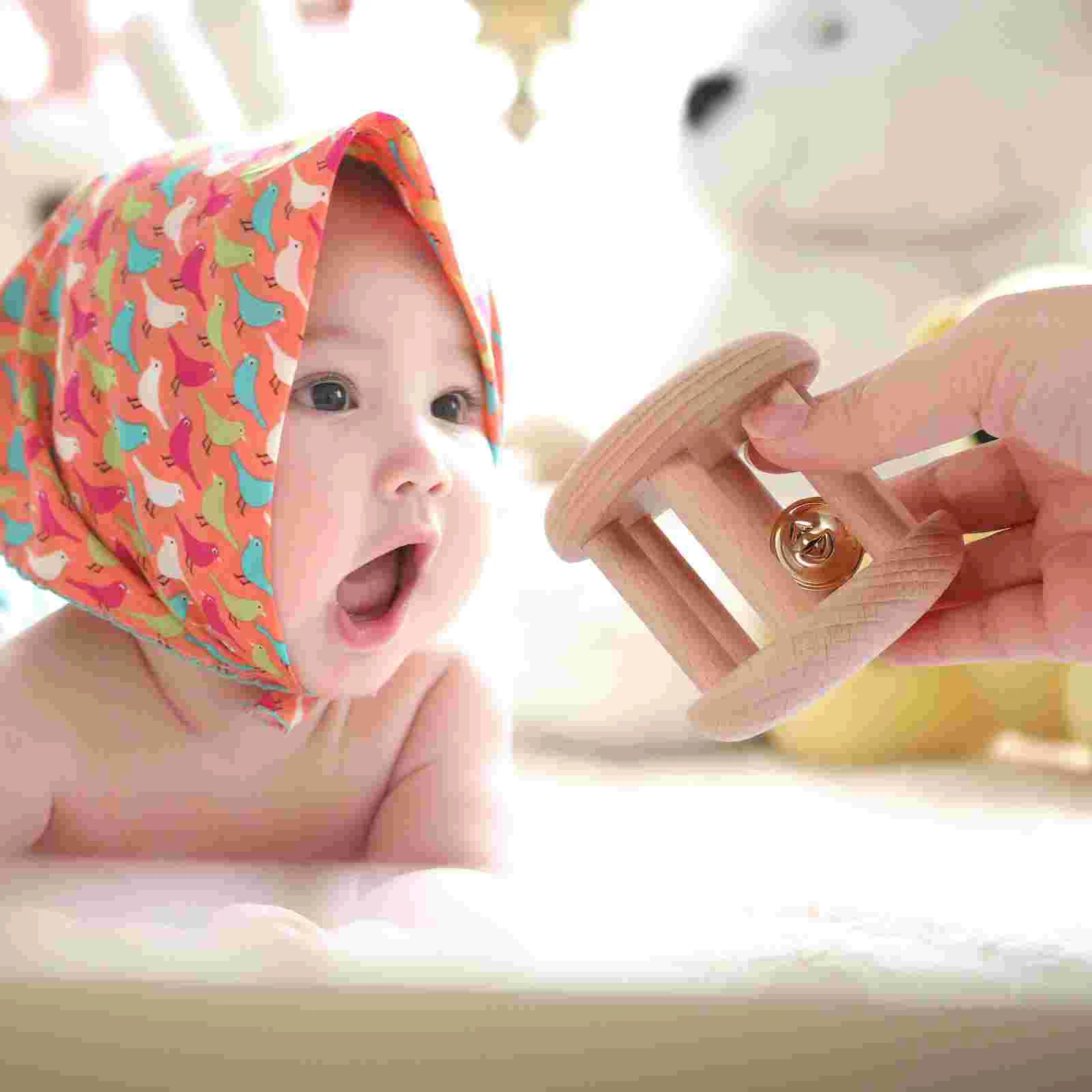 Jouets préscolaires, meulage des dents en bois, anneau de dentition pour bébé, jeu de dentition, hochet molaire, à mâcher, puzzle apaisant pour enfant