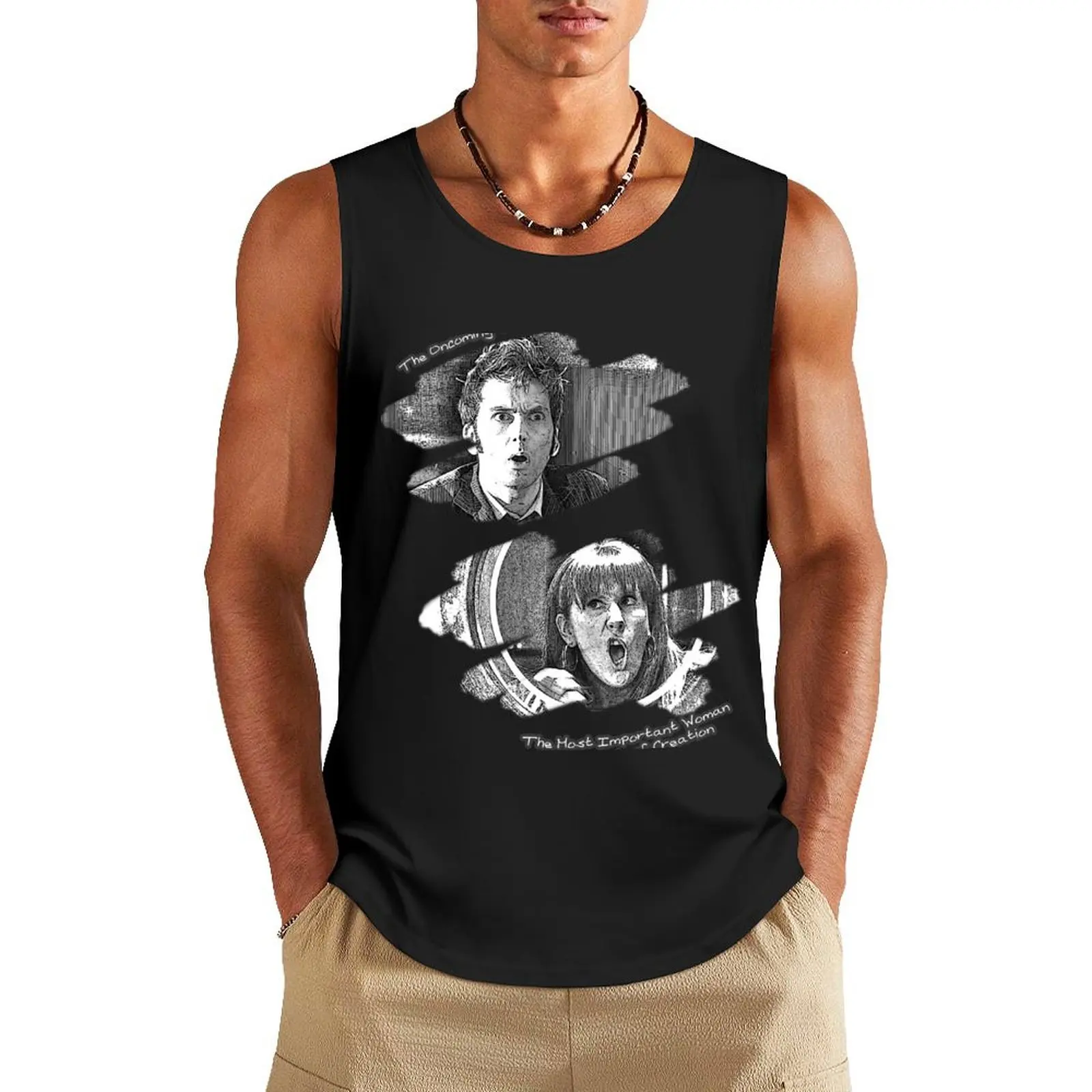 

The Doctor and Donna Noble (without DW Logo) Tank Top t-shirts man vest for men