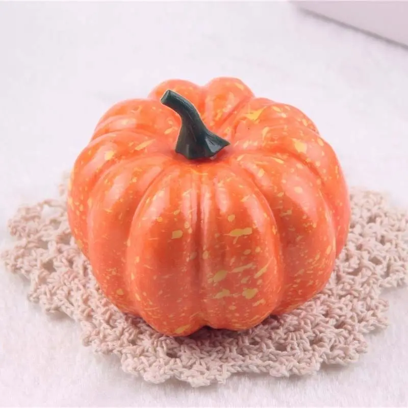 

12 Pcs Artificial Pumpkin Fall Harvest Decor Thanksgiving Tabletop Pumpkins Model Decorative Elderly