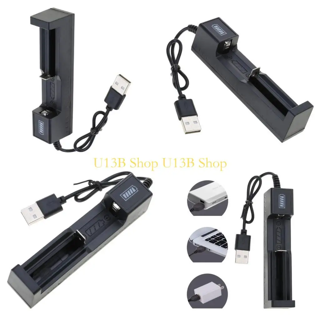 

U13B 1-Slot with LED Intelligent Battery for 14500 16340 18650 26650 Rechargeable Battery