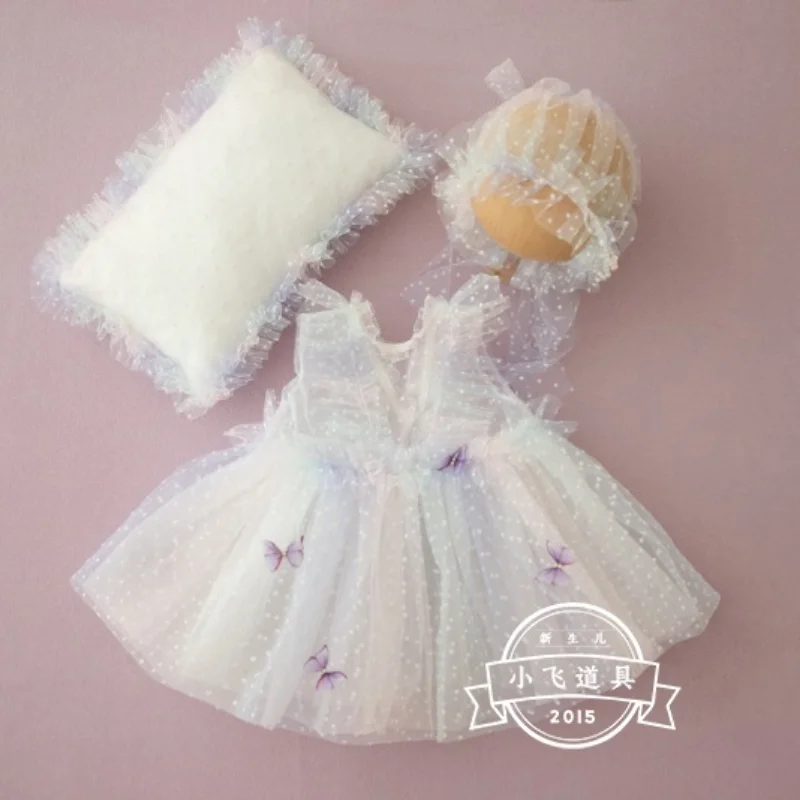 Newborn baby photography clothes newborn baby photography puffy skirt studio womens treasure gradient color set 신생아촬영