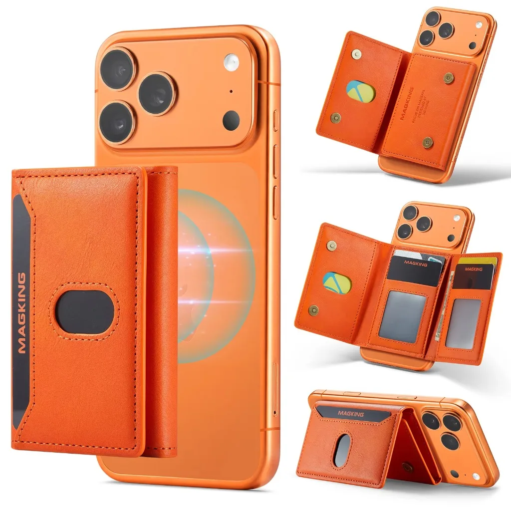 For Magsafe Magnetic Wallet Card & ID Holder for iPhone 18 17 16 15 Pro Max for Samsung Galaxy S26 S25 Ultra Phone Accessories