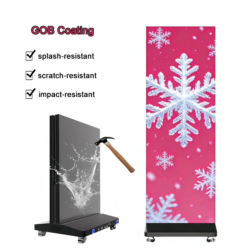 P2.5-P1.25 Magnetic Mounting Waterproof LED Sign for Indoor/Outdoor Window Advertisement and Convenience Store Digital Poster view 2