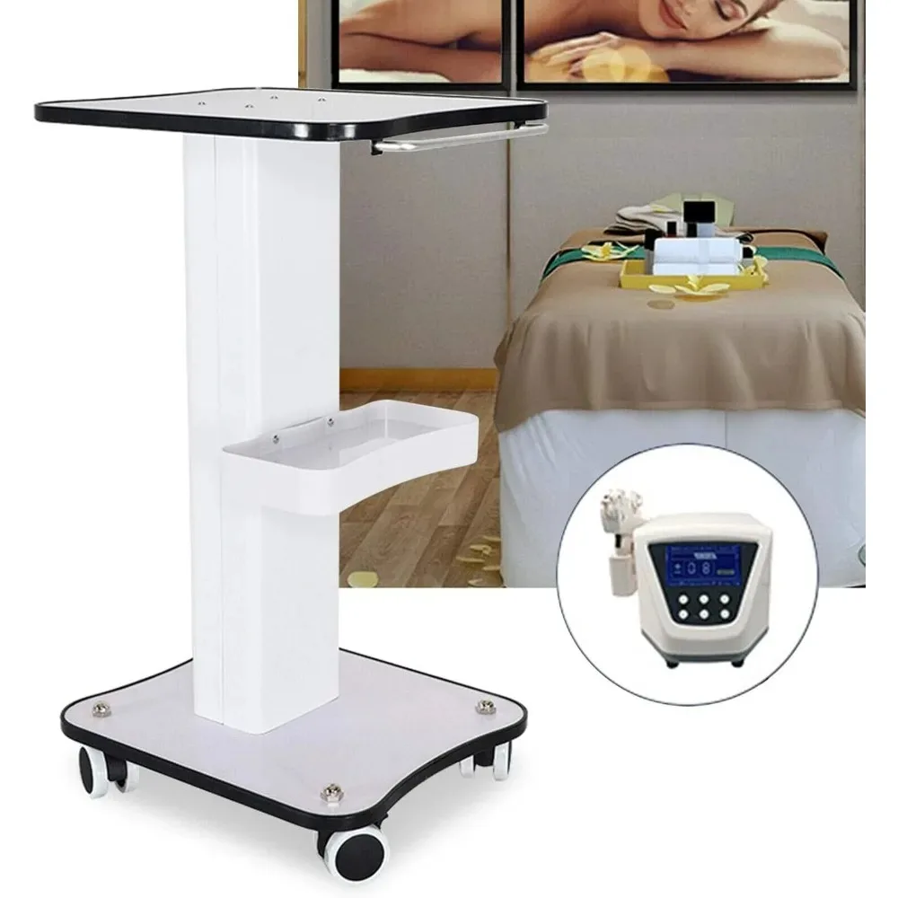 Salon-Trolley-Wagen – mobiler Trolley-Ständer aus Aluminium, medizinische Rollwagen für Ultraschallkavitation, RF-Maschine, Maniküre, Spa-Regal