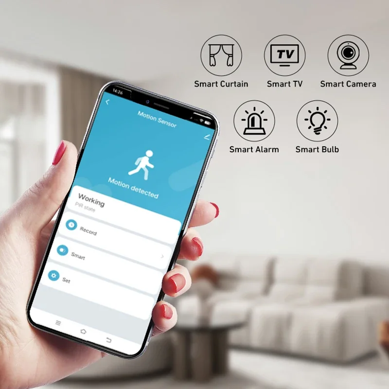 Tuya Zigbee Pir Bewegingssensor Smart Home Wifi Menselijk Lichaam Infrarooddetector Beveiliging Smart Life App Werkt Met Alexa Google Home