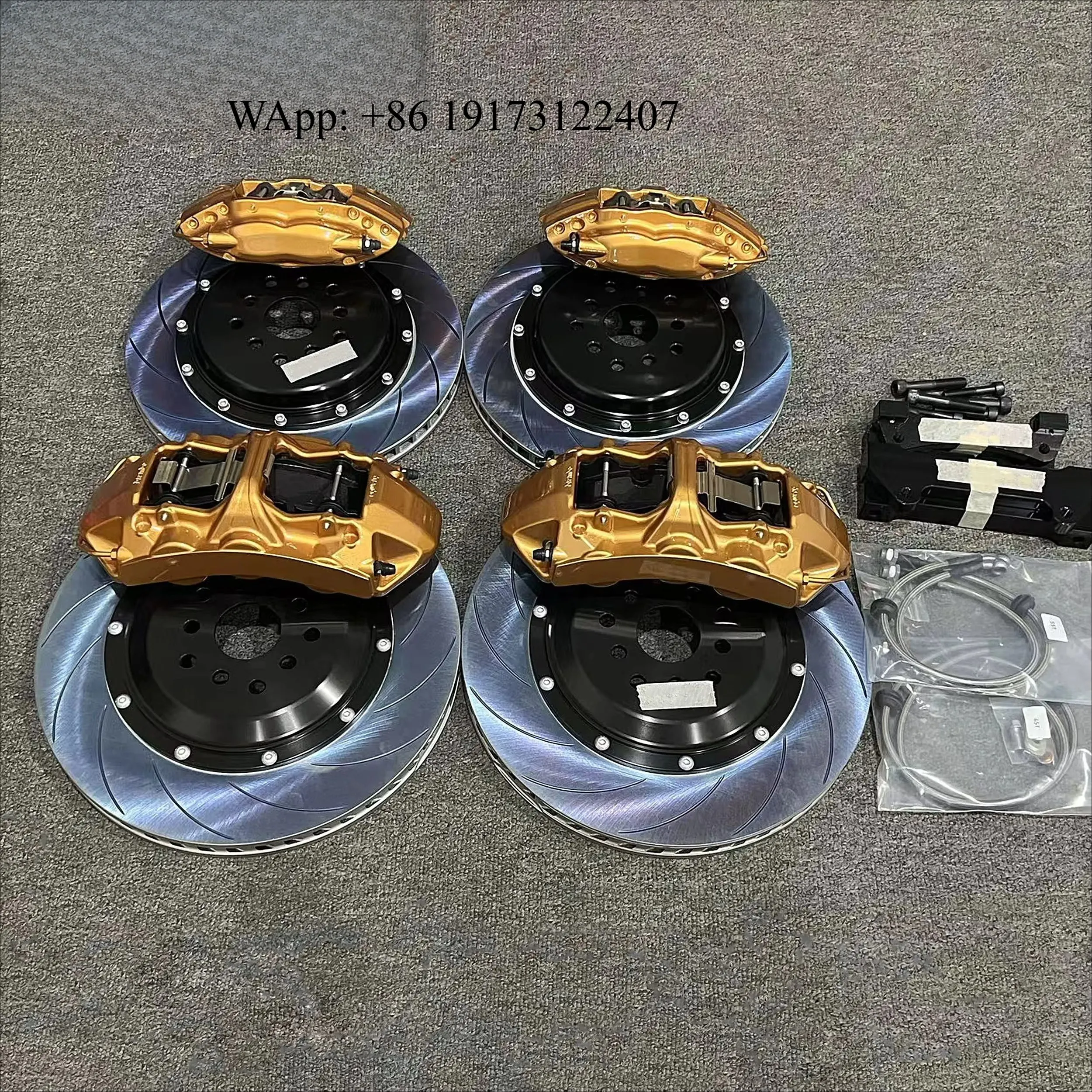 

For Car Brake Caliper Cover Aluminum Alloy Front/Rear Disc Big Brake Kit with 1 Year Warranty for Impreza WRX STI 06