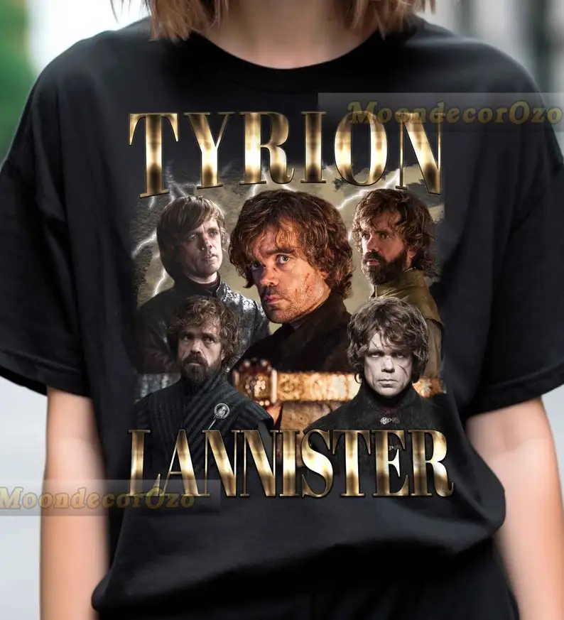 Ограниченная винтажная футболка Tyrion Lannister, толстовка с капюшоном Tyrion Lannister, толстовка Tyrion Lannister, футболка Bootleg в стиле рок
