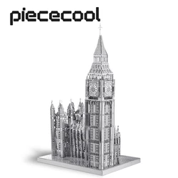 Piececool-3D 금속 빅 벤 모델 빌딩 키트 퍼즐 DIY 키트, 두뇌 티저를 위한 십대 장난감, 최고의 생일 선물