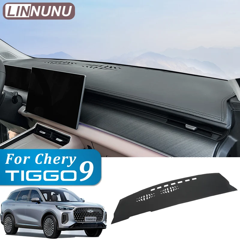

LINNUNU For Chery Tiggo 9 accessories 2025 2023 2024 Car Dashboard Cover Mat Sun Shade Pad Avoid Light Mat Instrument Carpet