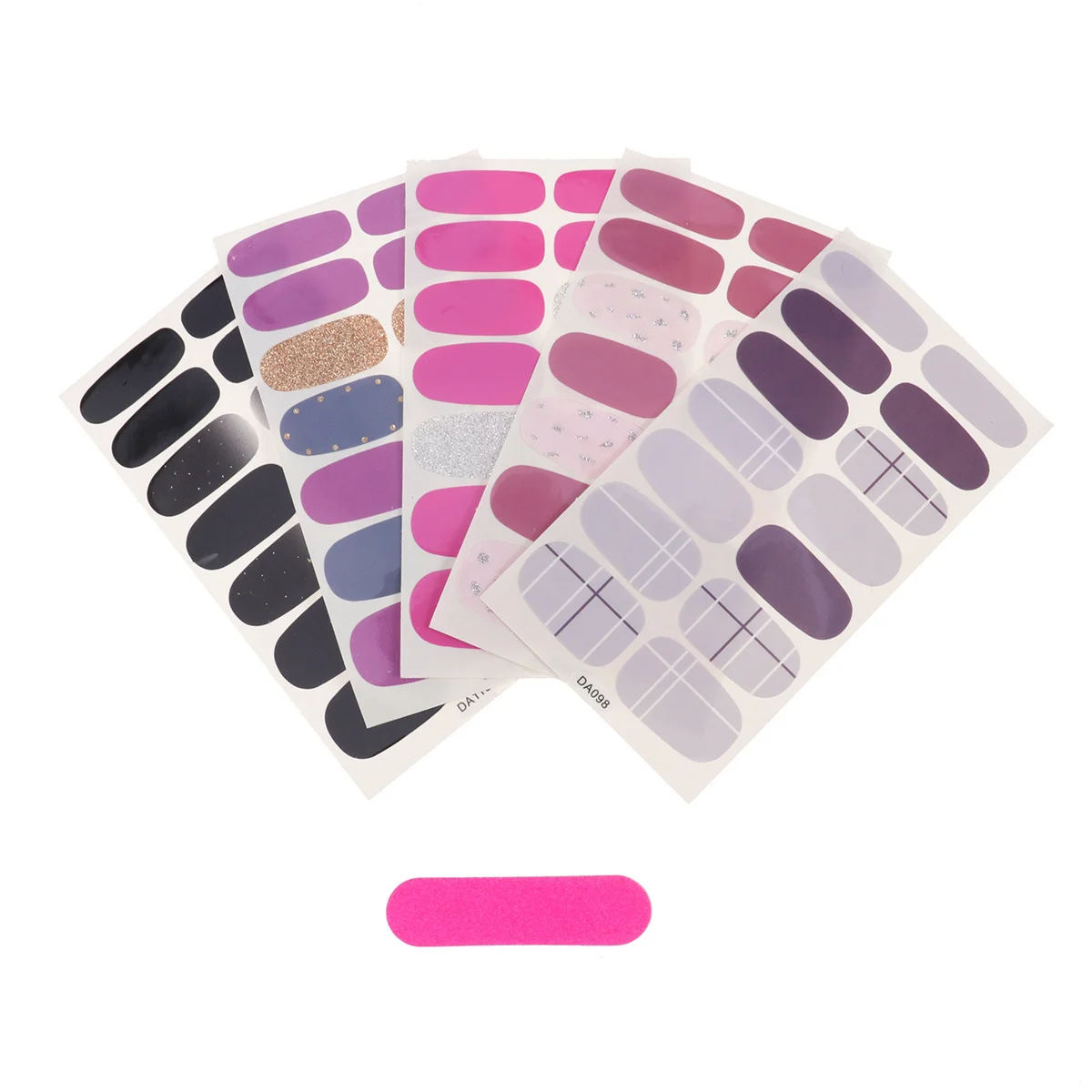 

6Pcs Nail Art Sticker Self Adhesive Durable Beautiful Decal Easy Apply for Birthday Party Holiday Women Nail Stickers