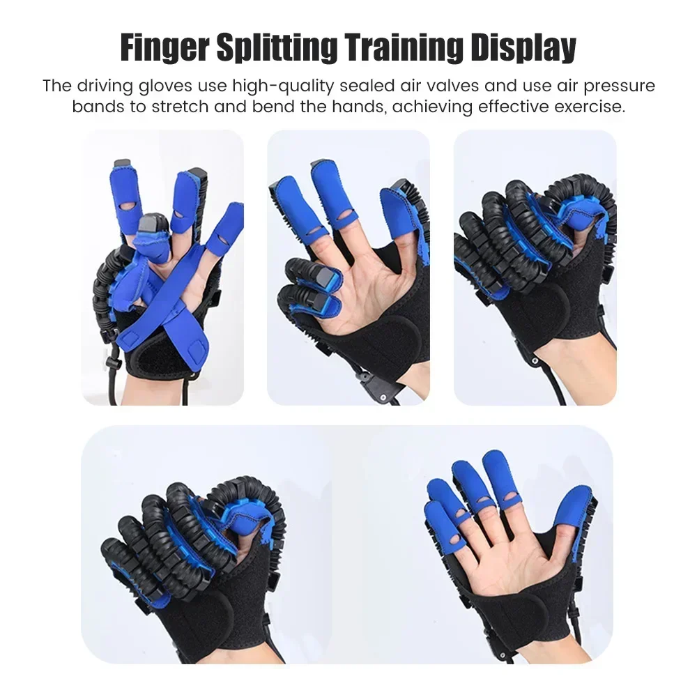 Intelligent Massage Gloves Robot Rehabilitation Gloves for Stroke Hemiplegia Hand Function Recovery Finger Trainer Hand Exercise