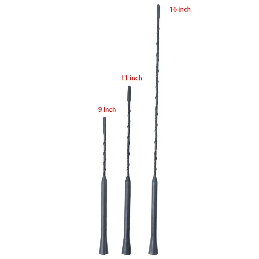 Anti-noise Rdio Antenna Signal Amplified 9/11/16 Inch Car Signal Antenna Car Aerials Car Roof Mast Whip Car Antenna