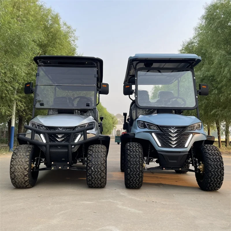 CE certified 6 seater electric off road golf cart style custom made 48v 60V 72V lithium battery electric street legal club car