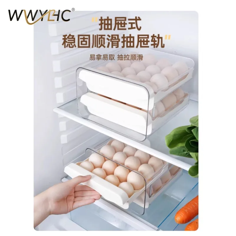 Suitable for Egg Storage Boxes, Household Food Grade Drawer Refrigerators, Dedicated Egg Racks, Kitchen Sealing and Preservation