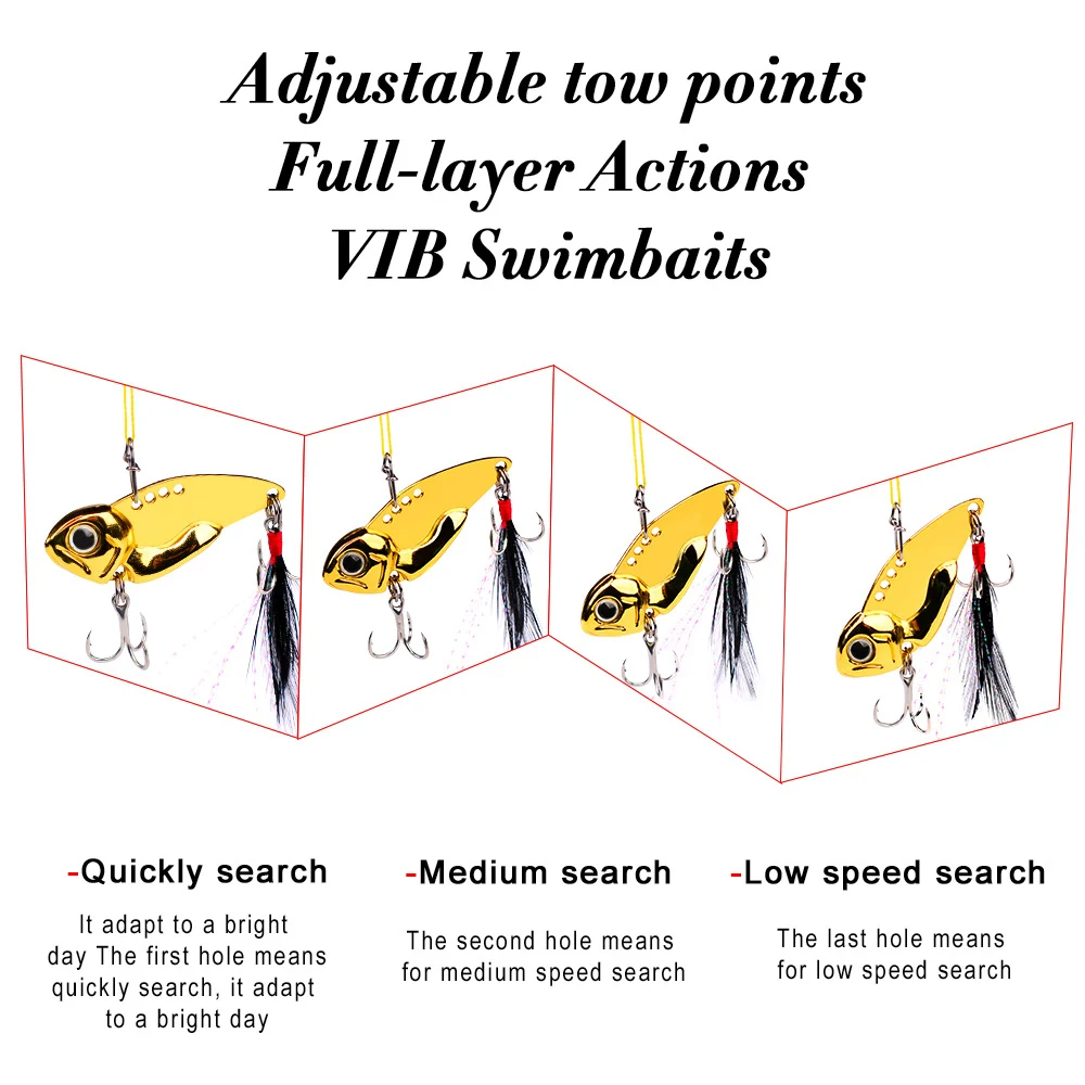 Cuchara metálica VIB Proberos para lubina – Jig plateado y dorado - imagen 5