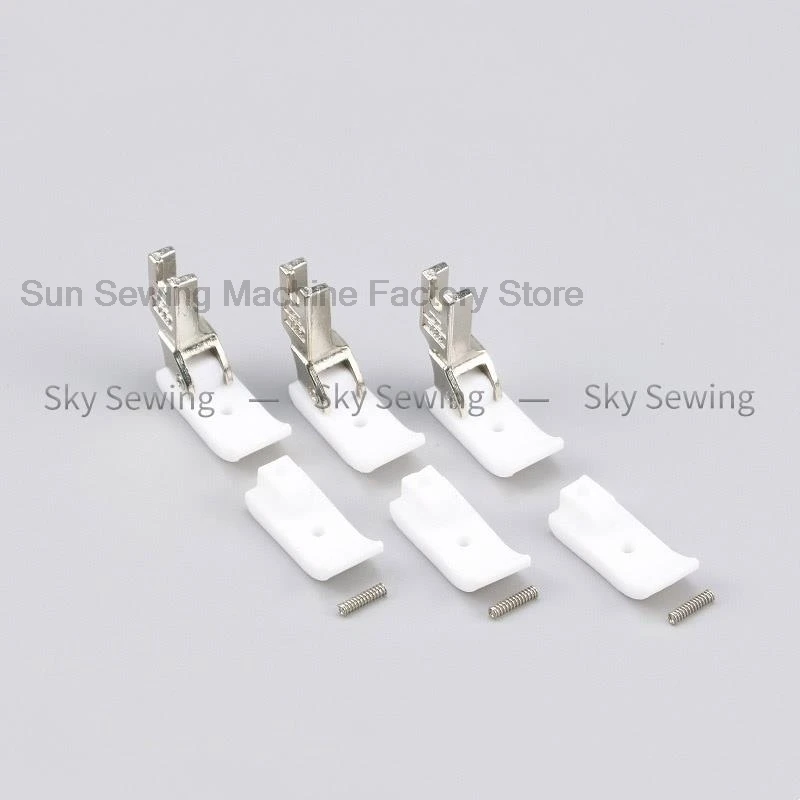 5 шт. T35CW плоская автомобильная прижимная лапка для швейной машины, пластиковая прижимная лапка, плоская автомобильная расширяющаяся губка, хлопковая прижимная лапка 15 м