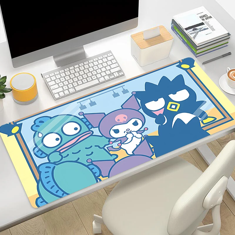 Home Mouse pad Sanrio Hangyodon large Gaming Desk Mat Computer Keyboard desk pad Mats Non-slip rubber Game accessories Kawaii