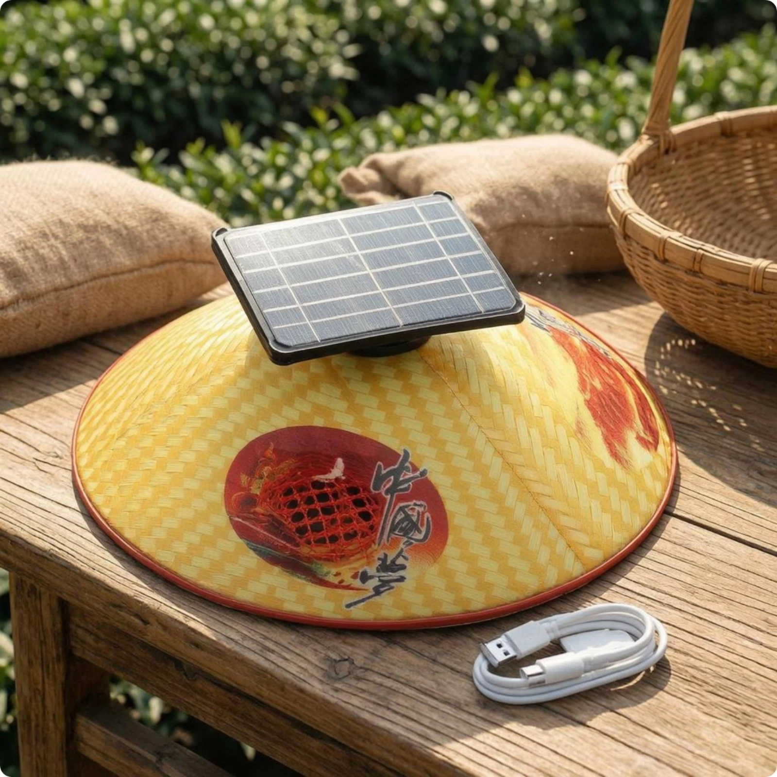 Solar Fan Sun Hat Built-in Fans Solar Fan Hat Type-C Charging Breathable