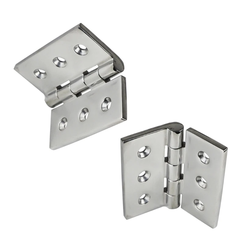 Door Hinges Marine Grade Stainless Steel 100mm 4inch Boat Hatches Hinge,2/4Pack Casting Cabinet Door Hinge