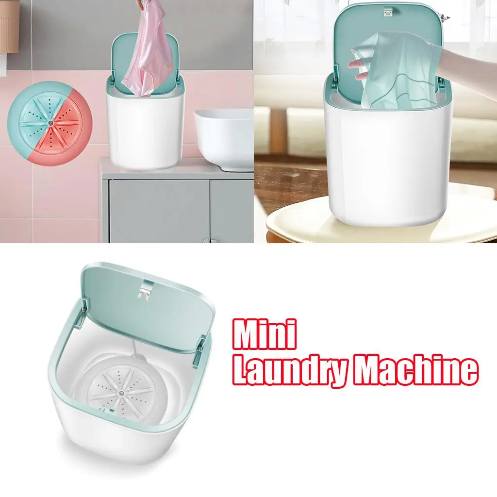 Mini Washing Machine Laundry Machine Washer USB Charging Ultrasonic