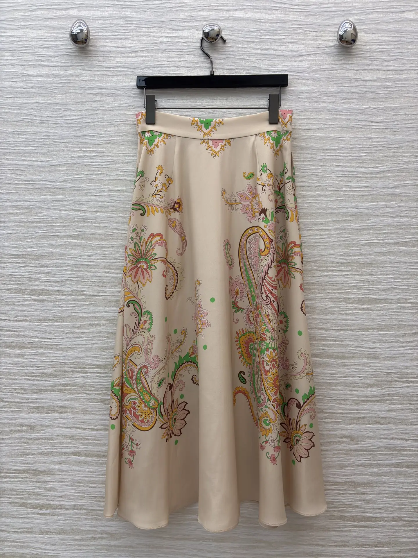 2026 Spring/Summer Paisley Printed Skirt
