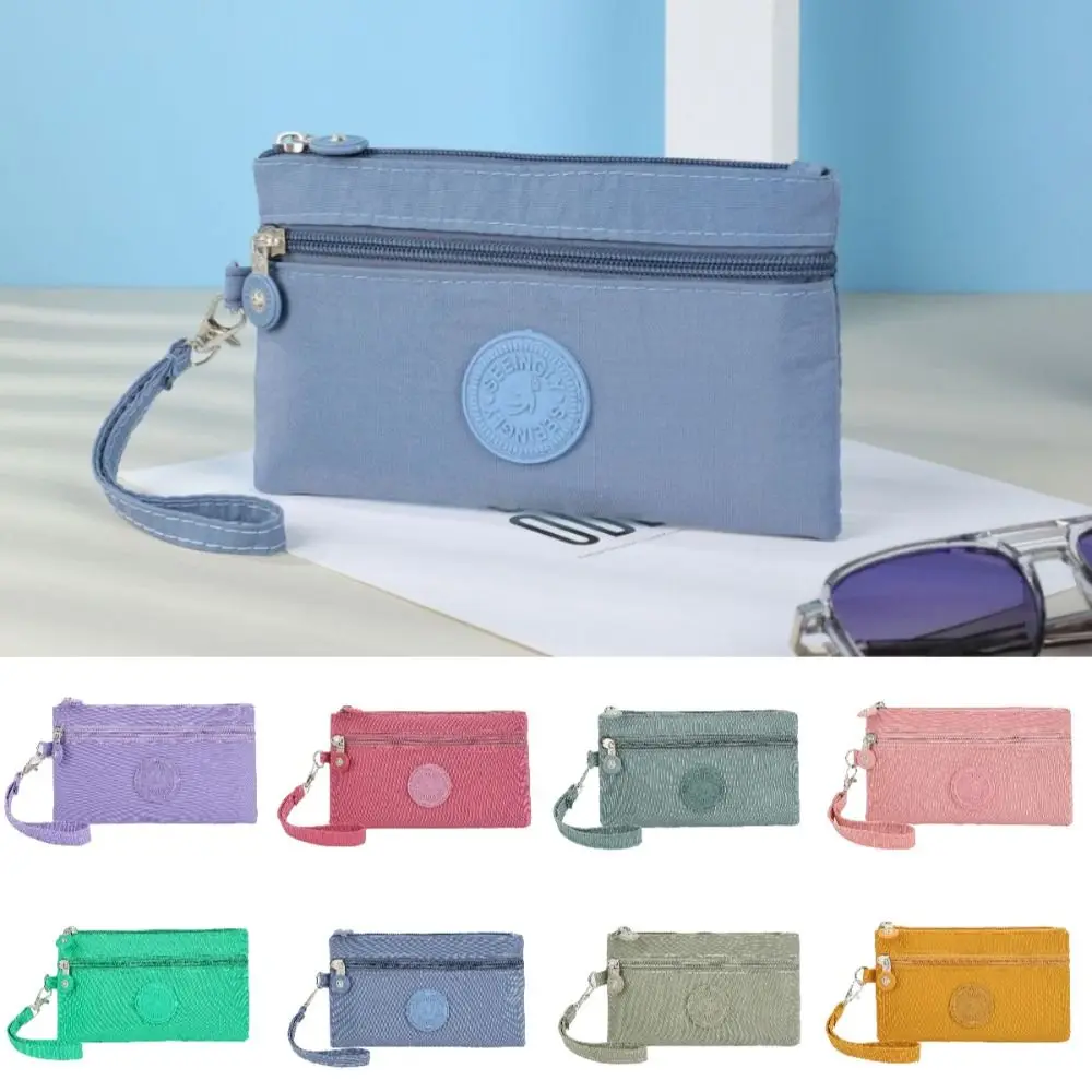 Clutch Zipper Women Wallet Portable Nylon Coin Purse Gifts Handbag Mobile Phone Bag Ladies
