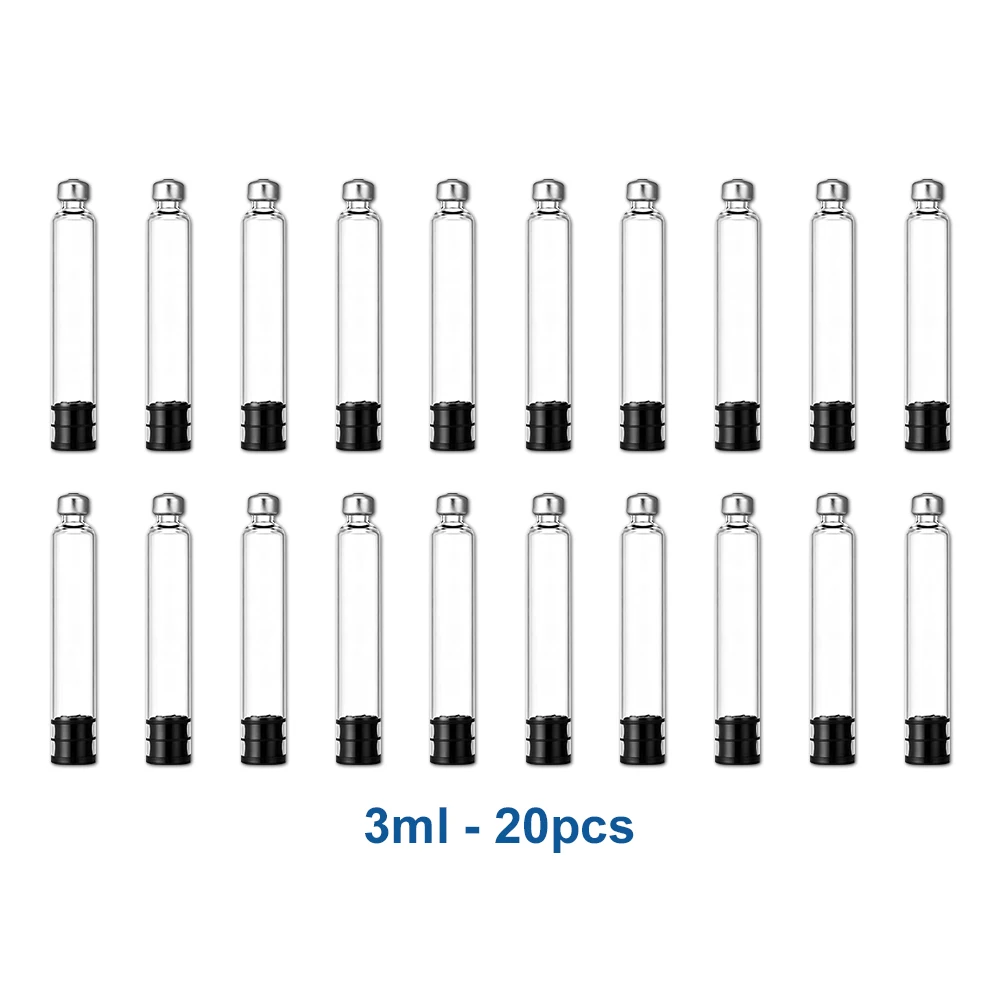 10-50 Stuks 3ML Insuline Cartridges 300IU Gesteriliseerde Wegwerp Glazen Flacon voor Diabetes Injectiepen voor Peptide Pen Injectie